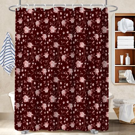 Kit rideau de douche en polyester 180x180 décoratif bâche de douche pour mobi (1/5)