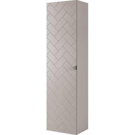 Meuble de salle de bain, Chêne Craft / Blanc, poignée dorée, 80 (60 + 20) × 46 × 57 cm (1/4)