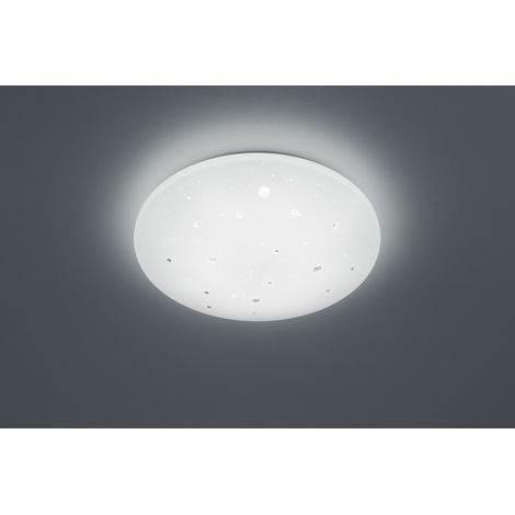 Moderne Deckenleuchte IP44 Led Dimmbar Achat Ø50 cm Weiße Trio-Beleuchtung