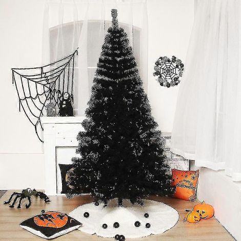 Nuevos adornos navideños de Halloween, árboles de Navidad de PVC negro, diseño de tiendas de hotel, artículos de mobiliario. (1/5)