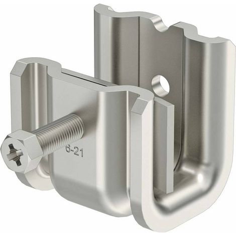 OBO Bettermann Bride de fixation modèle lourd 6-21mm inox, inoxydable A2 1.4301 brut, traité, 1486284 (1/2)