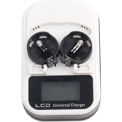 Chargeur, Pile Bouton Rechargeable au Lithium, Chargeur 2 pièces Rechargeable, Performances Stables, Facile à Transporter, Courant de Sortie Maximal de 300 mA (1/5)