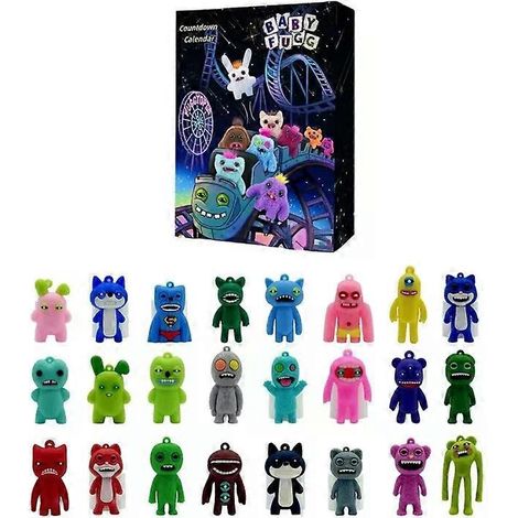 Calendrier de l'Avent Countdown Fuggler Monster : 24 jours de surprises festives en 3D