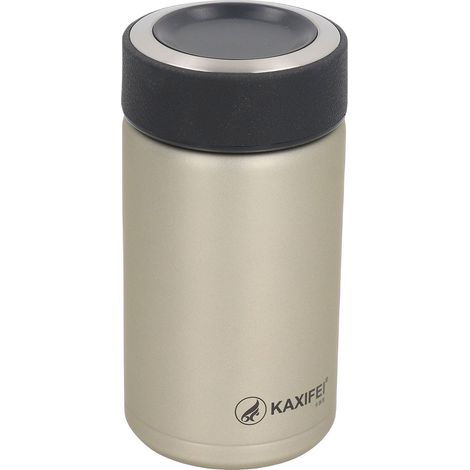 KAXIFEI Tasse de Voyage à Isolation Thermique sous Vide en Acier Inoxydable Bouteille Flacon Tasse à café Champagne (1/5)