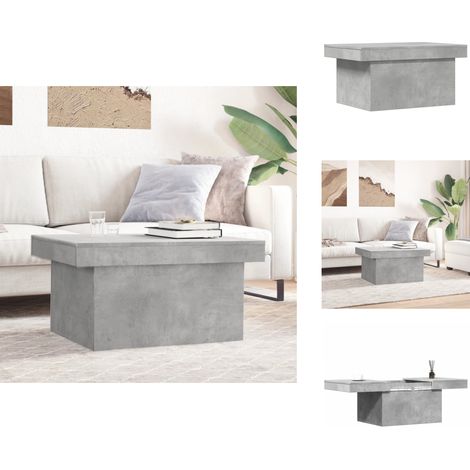 Table basse gris béton 100x55x40 cm bois d'ingénierie - Table Basse - Meuble Salon - Table D'appoint - Design Moderne - Bois D'ingénierie (1/5)