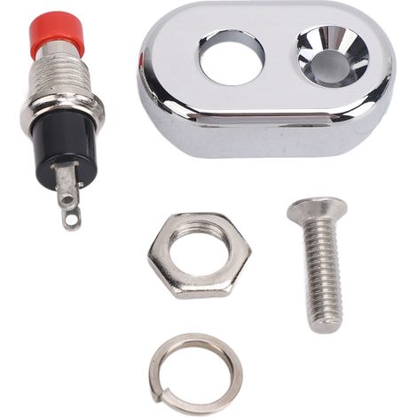 Interrupteur de démarrage et d'arrêt universel pour moto, bouton rond à réinitialisation automatique, pour ATV, UTV, Dirt Bike (1/5)