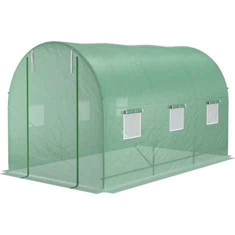 Outsunny Serra da Giardino 3.5 x 2 x 2m con Tetto Arrotondato