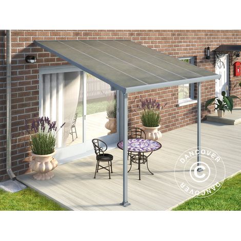 Patio Cover Feria, Palram/Canopia, 3x3.05 m, Grey - Dancover (1/2)