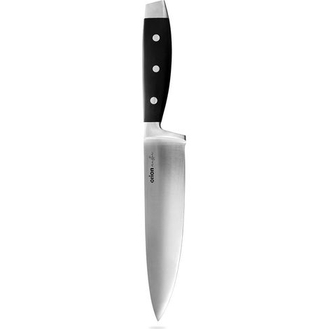Couteau de chef acier inoxydable manche abs robuste rivets 3 points (1/5)