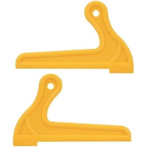 Bâtons poussoirs, bâtons poussoirs de sécurité, poignée confortable et stable, scie à table de toupie pratique de type V jaune pour dégauchisseuse (1/5)