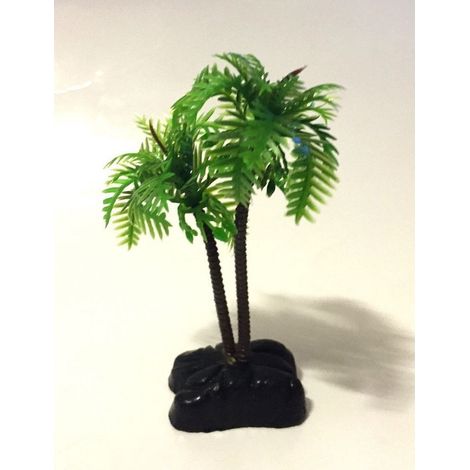Pianta 9,6 Cm Piantina Decorazione Artificiale Per Acquario Piccola Palma Verde (1/2)
