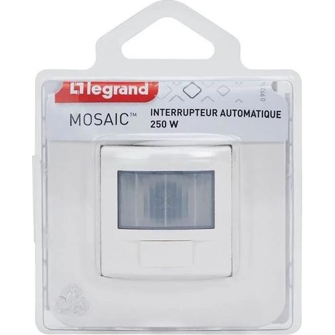 Legrand Mosaïc Interruttore automatico bianco con sensore di movimento