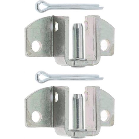 2x Support d'arbre de volet roulant à broche pour axe de diamètre 16mm mâle avec goupille fendue anti relevage Accesoire Store Fenêtre Fixation Embout Coussinet