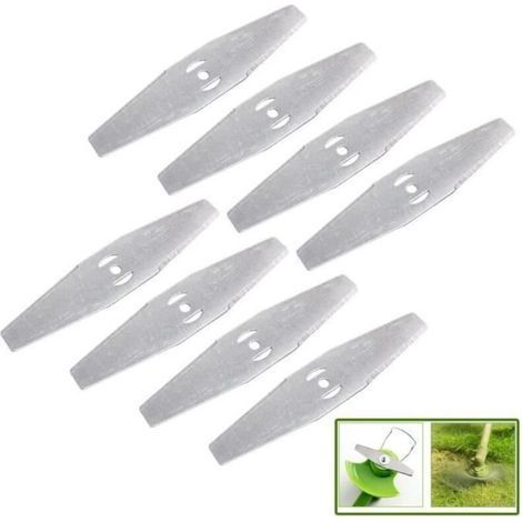 8pcs Metal Lawn Mower Blades Replacement Head for Lawn Mower (1/4)
