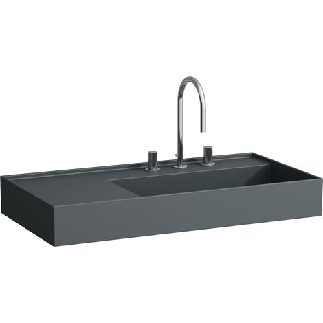 LAUFEN Kartell lavabo, bajo encimera, repisa izquierda, 2