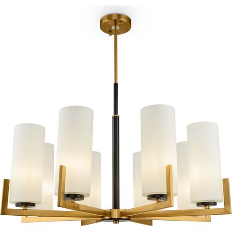 Lustre laiton, tubes verre, 8xE27 Maytoni MOD089PL-08BS (1/4)