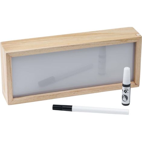 Baby Art My Baby Lightbox Scatola Luminosa a LED con Kit Impronte, Lampada Led Personalizzabile per Cameretta, Base in Legno con Luce Bianca (1/4)