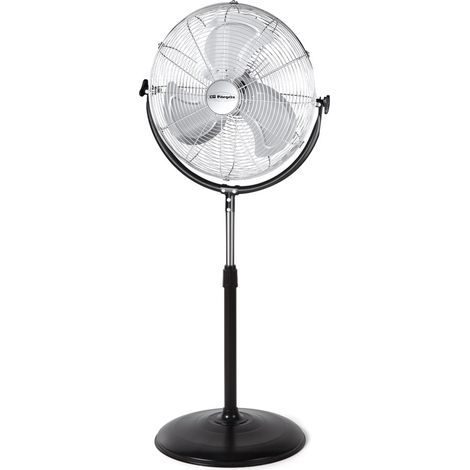 Orbegozo ventilador industrial PWS 1846, 3 velocidades, aspas metálicas, inclinación regulable, altura regulable hasta 154 cm, 45 cm diámetro, 135 W