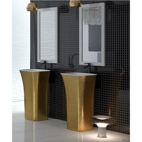 Vasque sur pieds doré GLAM ASSOS (1/2)