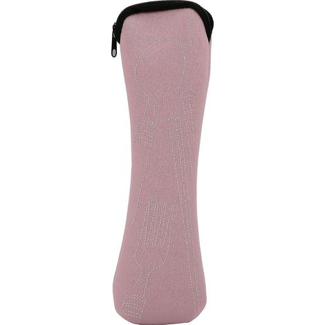 Tragbare Aufbewahrungstasche aus strapazierfähigem Stoff für Besteck (Löffel und Gabeln) – Rosa