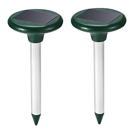 Ultraschall-Abwehrgerät gegen Maulwürfe und Schlangen – IP65 wasserdicht – 2er-Pack – Gartenschutz bis zu 650 m² (1/5)