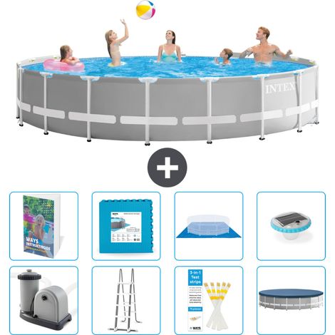 Prism Frame Pool Rund - 549x122 cm - 9-teilig S674