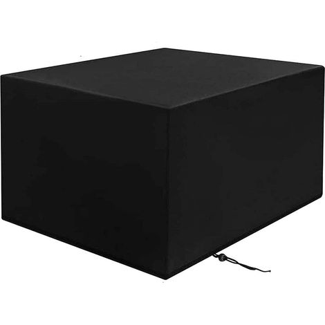Wasserdichte Schutzhülle für Gartenmöbel aus reißfestem Oxford-Gewebe zum Schutz vor Staub und Regen, 315 x 160 x 74 cm, schwarz