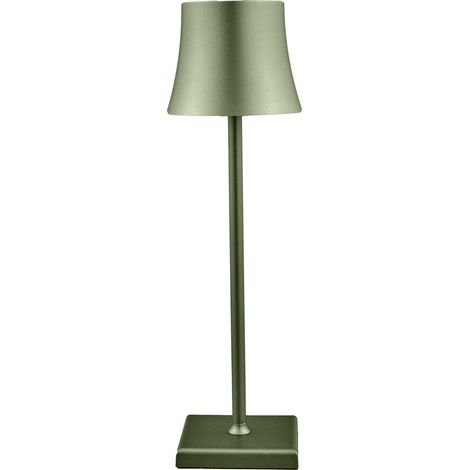 L'Arcolaio Lampada Touch Flared Pro H 38 Cm 10 x 10 Cm Oliva