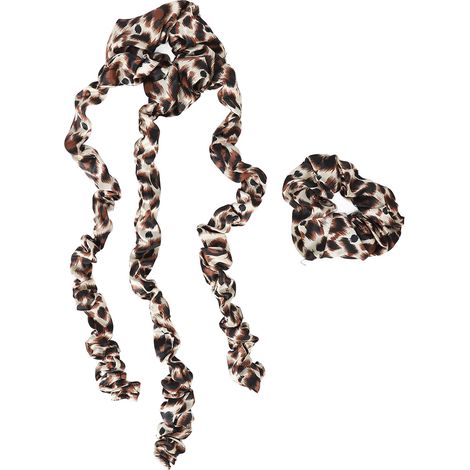 Nouveau fer à friser sans chaleur en forme de méduse, fer à friser pour tresses, fer à friser pour élastiques, motif léopard (1/5)