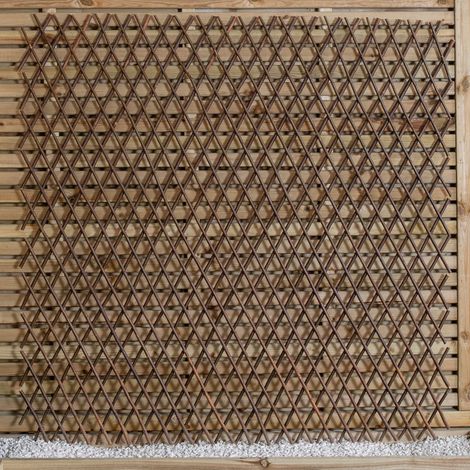 1.8m x 1.2m Large Expanding Garden Willow Trellis Plant Support (1/5)