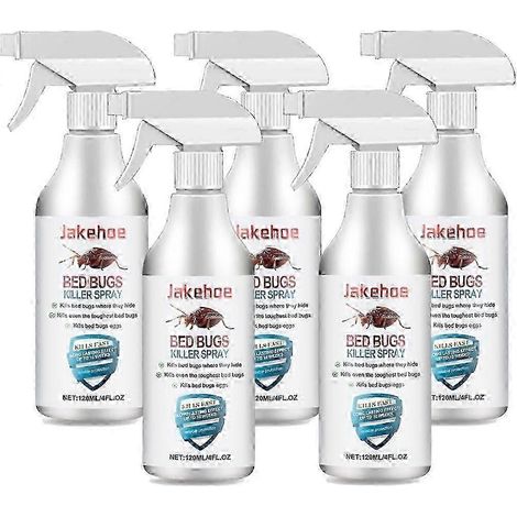 5 piècesSpray anti-punaises de lit : tue les œufs de punaises de lit et prévient les piqûres de puces et de punaises de lit. (1/5)