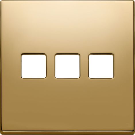 VIMAR - 22685.3.82 Placca 3Mx3 BS Flat oro