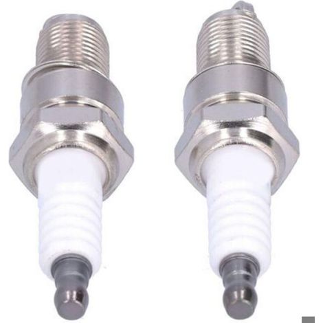 Bougies d'allumage pour tondeuse - - Lot de 2 bougies - Modèle F6RTC - Compatibilité MTD 95110292 (1/4)