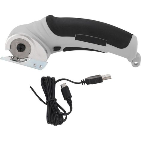 Premium Design Electric Scissors for Leather Cutting, Mini Electric Scissors with Rechargeable Battery (GRAY) (1/5)