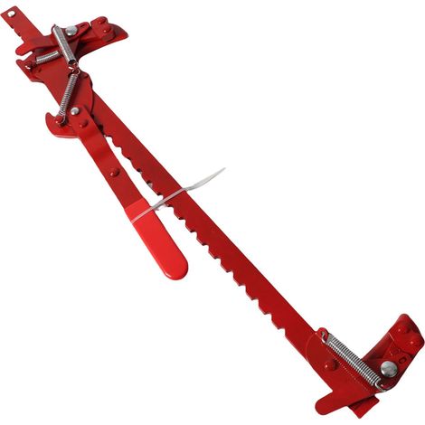 Tendeur de clôture en acier inoxydable à cliquet, facile à utiliser, outil de tension de fil métallique, rouge