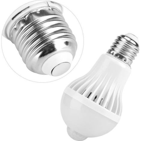 E27 détection intelligente PIR infrarouge capteur de mouvement lumière LED ampoule de lampe 5W (1/4)