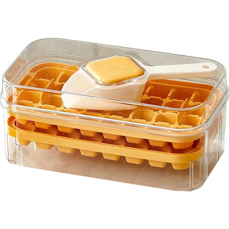 Moule à glaçons grande capacité jaune pour fêtes, bars et maison (1/5)