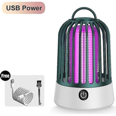 Lampe anti-moustiques silencieuse et sans radiation, piège à mouches rechargeable par USB, répulsif à insectes