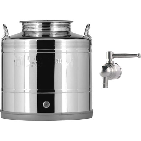 Contenitore Saldato in acciaio inox AISI 304 "Made in Italy" per olio d'oliva -50 litri / Senza Rubinetto (1/4)