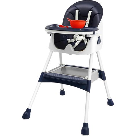 Chaise haute pour bébé, plateau réglable, coussin confortable, MYNN6J-000100 (1/2)