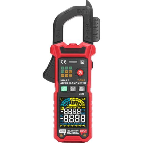 Pince ampèremétrique numérique multifonctionnelle AC/DC, multimètre à sélection automatique de gamme NCV pour tests (1/5)