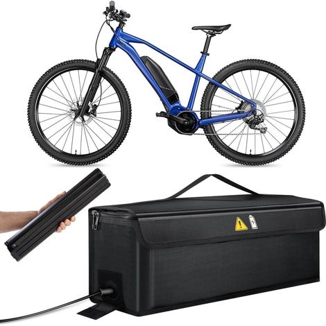 E-Bike Akku Tasche, feuerfest bis 500°C, wasserdicht, 49x15x15 cm (1/5)