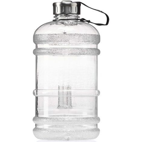 Bouteille d'eau robuste d'un demi-gallon (environ 1,9 litre) sans BPA, bouchon étanche en acier inoxydable (1/5)
