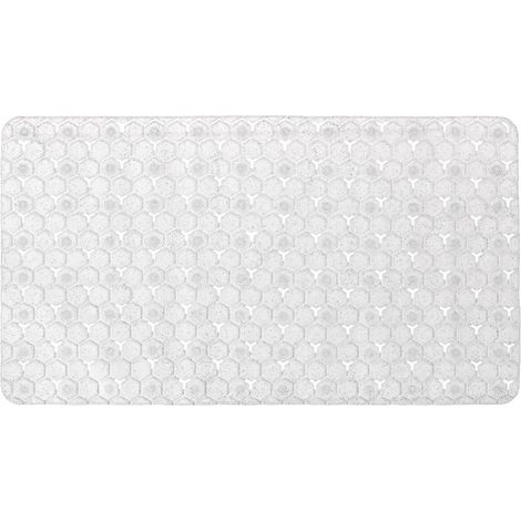 Tappeto bagno antiscivolo bianco 75x43 cm Maia (1/5)