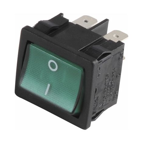 Interruttore bipolare luminoso verde