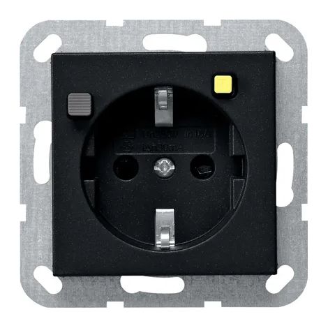 Gira Presa Salvavita 30 mA SP System 55 Nero m [2677005], 2677 005