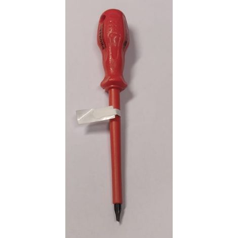 PROMAX - GIRAVITE PROFESSIONALE PER ELETTRICISTA - PER VITI A TESTA PIATTA 5,5x125MM  PUNTA MAGNETICA - LAMA ISOLATA E MANICO ROSSO ERGONOMICO IN PVC