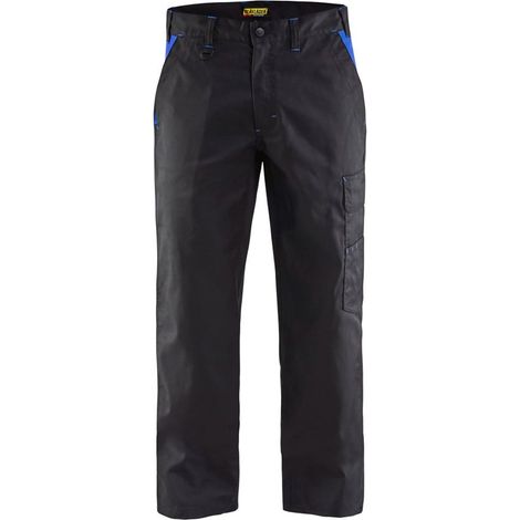 Pantaloni da lavoro in policotone Blaklader Industrie bicolore Nero Tasche Blu 42