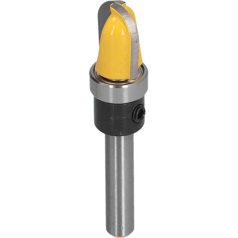Fraise à bec rond pour moules à carottes, bols et plateaux, gabarits de sculpture pour plats, fraise à découper avec roulement, queue de 6,35 mm (1/4 po) et de 12,7 mm (1/2 po).