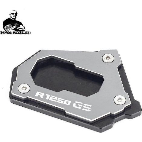 Für BMW R 1200 GS LC, R1200 GS, R1250 GS, R 1200 GS Adventure (2014–2022): CNC-gefräste Seitenständer-Verlängerungsplatte (R1250GS-1, Titan) (1/5)